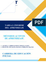 Tarea I - Informe Sobre Aprendizaje