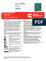 Transfer Switch OTPC Open, Closed, or Delayed Transition: Description Features