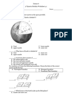 Science 6 Modular Worksheet