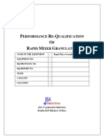 Performance Re-Qualification RMG