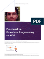 Functional vs. Procedural Vs