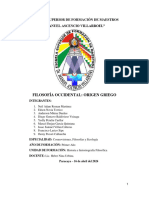 Filosofía Occidental - OrigenGriego