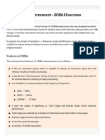 Microprocessor - 8086 Overview