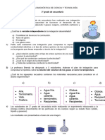 Prueba Diagnóstica de Ciencia y Tecnología