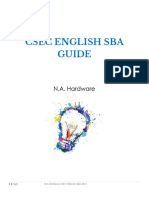 Hardware's English SBA Guide 2018