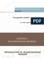 Chap 2 Transportation Problem