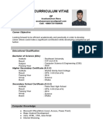 Curriculum Vitae: Career Objective