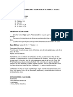 El Poder de La Palabra Como Pan Domingo 1° de Octubre.