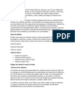 La Organización Mundial de La Salud Define La Violencia Como