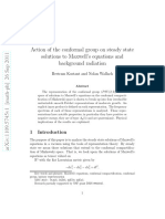 Action of The Conformal Group On Steady State Solutions To Maxwell's Equations and Background Radiation