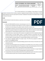 Method Statement On Stone Masonry