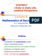 CCST9017 (2023 24) L8 Cryptography