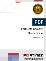 Fortigate Security Study Guide: Do Not Reprint © Fortinet