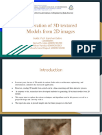 Generation of 3D Textured Models From 2D Images