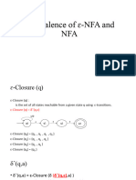 Equivalence of e-NFA and NFA