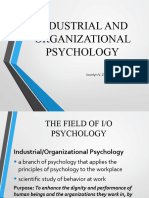 Industrial and Organizational Psychology Chapter 1