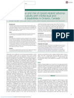 New Opioid Use and Risk of Opioid Related Adverse Events Among Adults With Intellectual and Developmental Disabilities in Ontario Canada