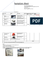 Quotation Sheet: From: Weite Technologies Co.,Ltd