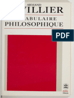 Vocabulaire Philosophique