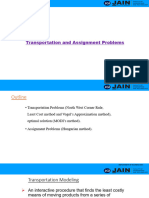 Module-2 - Transportation and Assignment Problem