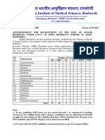 AIIMS Raebareli 16aug22