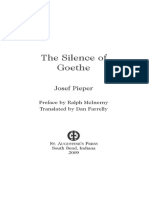 Josef Pieper - Silence of Goethe (2009, St. Augustines Press) - Libgen - Li