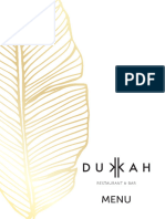 Dukkah Dining Menu