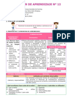 SESIÓN DE APRENDIZAJE 12 Reconoce La Secuencia de Los Hechos o Acciones en Un Texto Ana