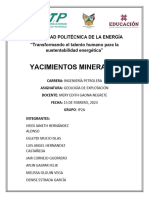 Yacimientos Minerales2