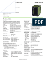 Technical Data: Voltage Monitoring in 3-Phase Mains For 500V Resp. 690V