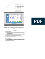 Instruction Manual: Control System of ES Series CNC Bending Machine