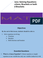 Linear Equations and Inequations