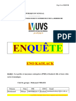 Les PME À Kaolack Et Leurs Impacts Socio-Économiques