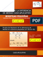 Caso Aplicativo Hipótesis-Muestras Pequeñas