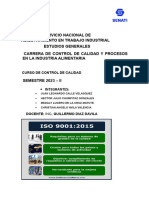 Iso 9001 - 2015 20 Puntos