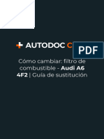 Cómo Cambiar Filtro de Combustible Audi A6