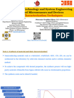 Class #10, 11, 12 - Material Characterization Techniques