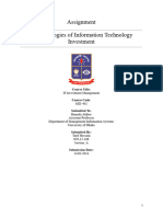 Methodologies of Information Technology Investment