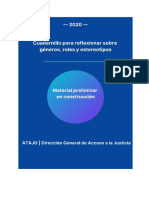 A Cuadernillo para Reflexionar Sobre Géneros, Roles y Estereotipos