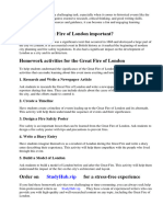 Fire of London Homework Activities