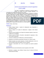 SECUENCIA El Proceso de Construcción Del Estado Nacional Argentino (1853-1880) - 6to