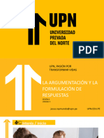 Med Trai Med - S6 - La Argumentación y La Formulación de Respuestas