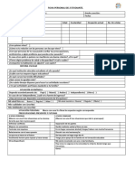 Ficha Personal Del Estudiante Tutoria 2024