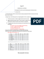 Unit IV Recommender System