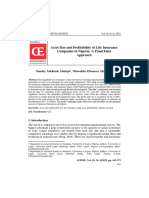 Asset Size and Profitability of Life Insurance Companies in Nigeria. A Panel Data Approach