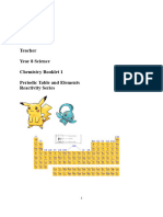 Chem Booklet 1 Periodic Table and Reactivity Series - LWi