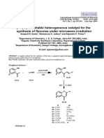 I2-Al2O3-Flavone Synthesis