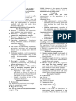 Statistics and Probability - Midterm Reviewer