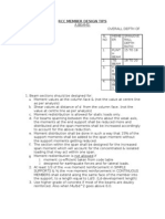 Structural Tips / Thumb Rules