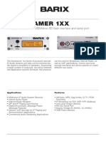 Barix Product Sheet Exstreamer 100 105 110 120 V44